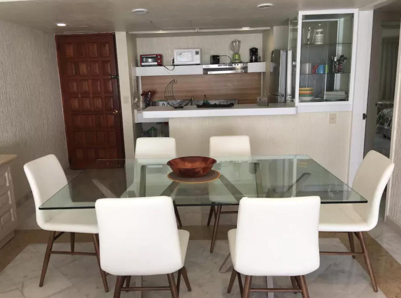 Amplio condominio frente al mar Cancún Habitación foto
